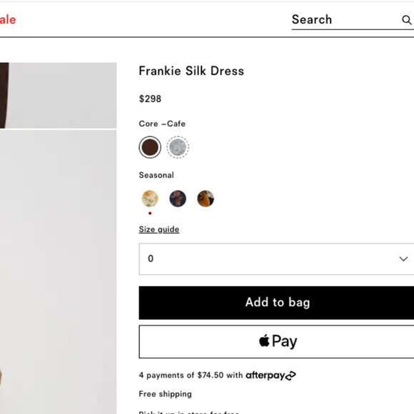 WORN ONCE Reformation Frankie Silk Dress - Picture 4 of 4